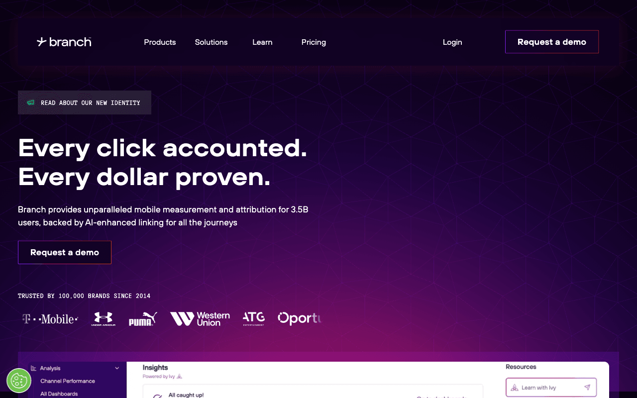 Branch homepage, 2026