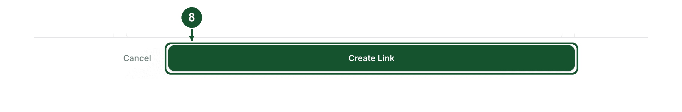 Step 8: the Create Link button at the bottom of the form