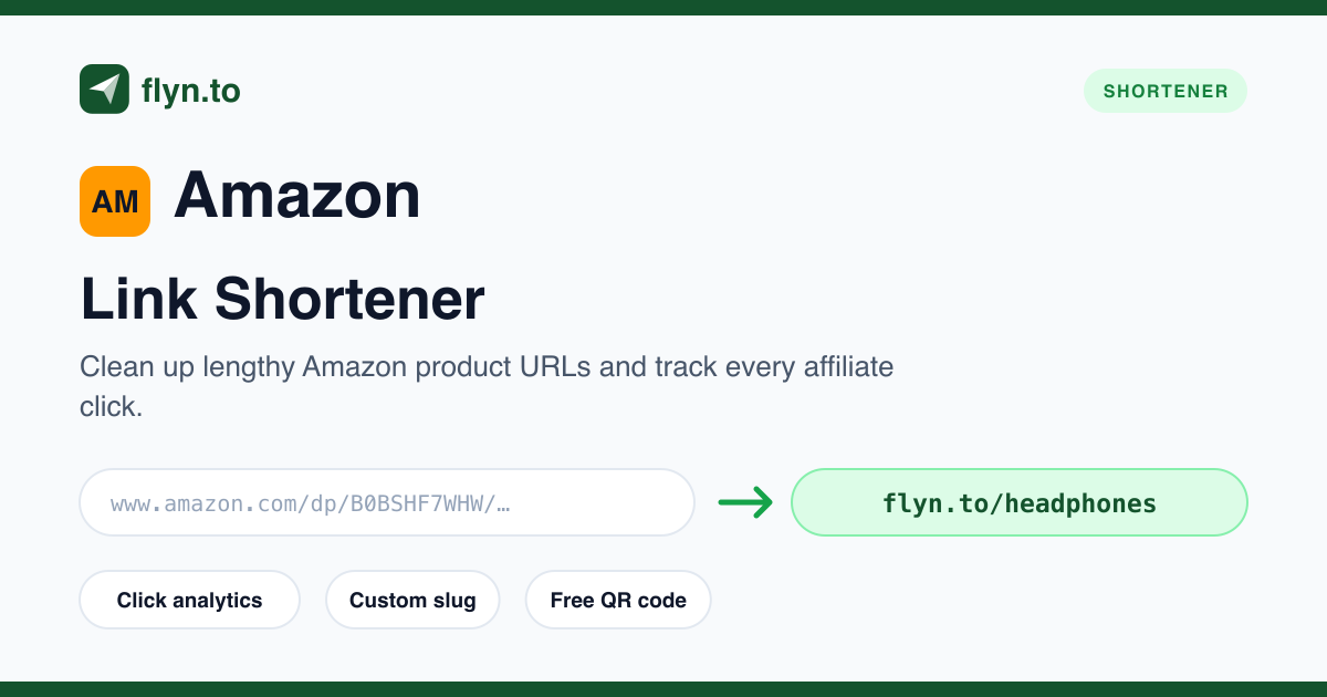 Free Amazon Link Shortener, Shorten Amazon URLs | Flyn