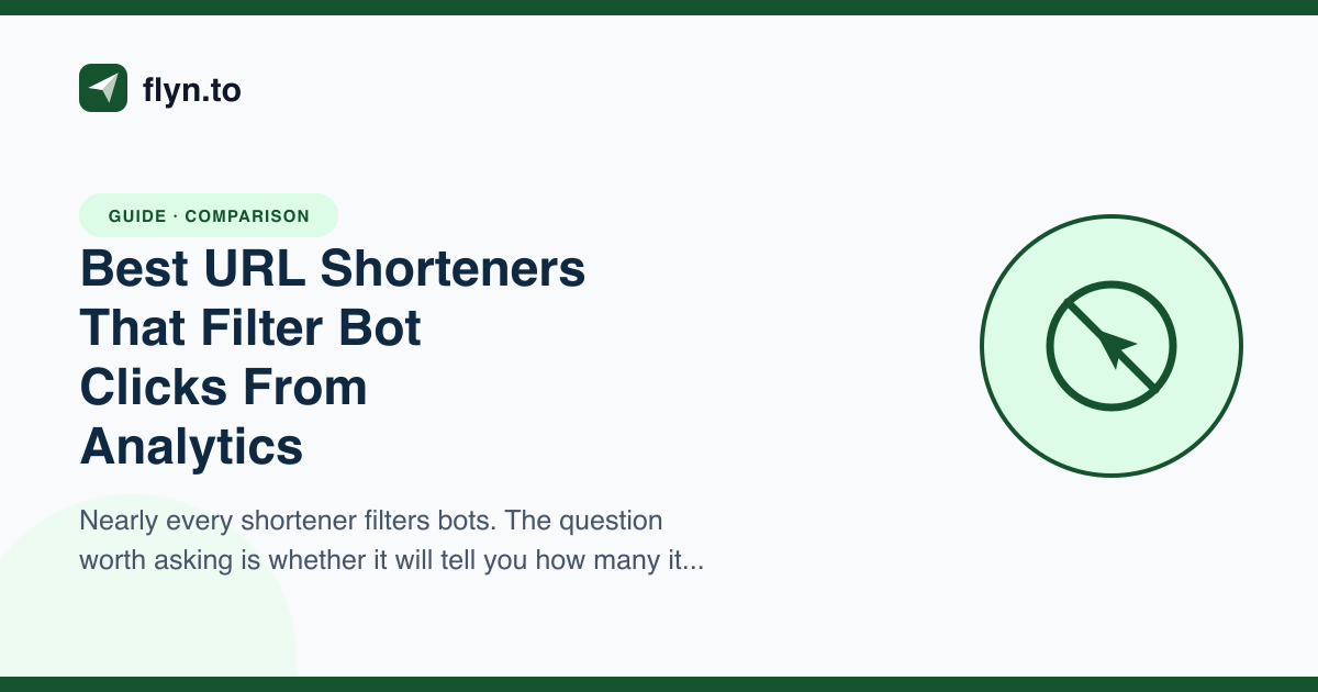 Best URL Shorteners That Filter Bot Clicks From Analytics