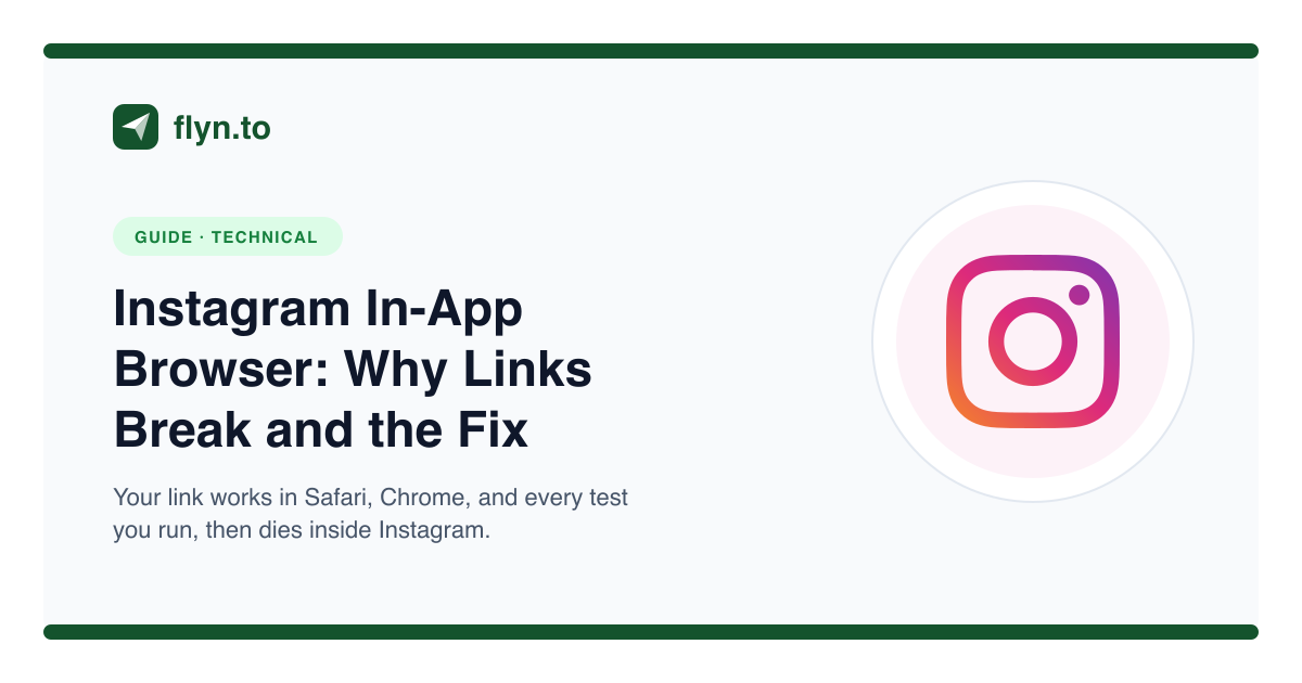 Instagram In-App Browser: Why Links Break and the Fix