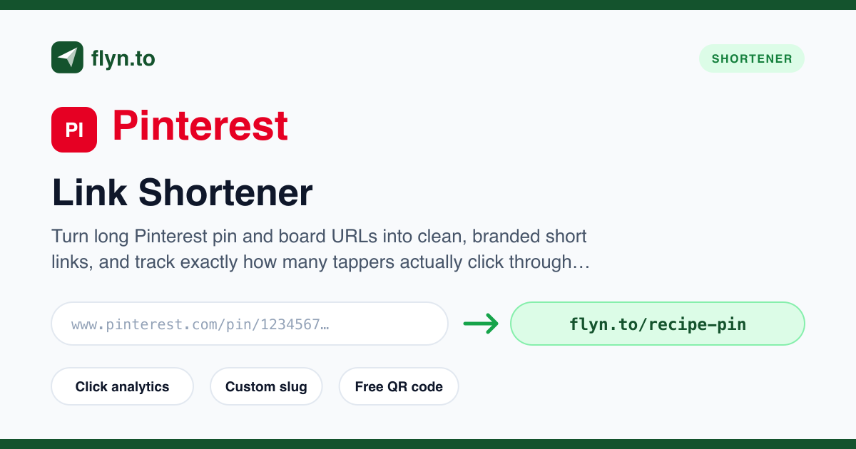 Url Mix Pin Free Pinterest Link Shortener, Shorten Pin URLs | Flyn